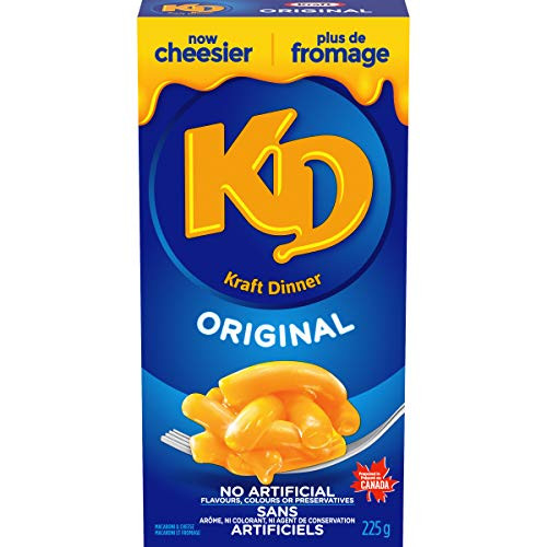 KD Kraft Dinner Original Macaroni and Cheese 225g Imported from Canada