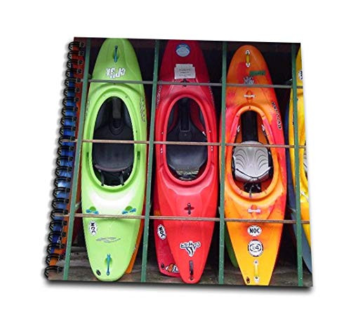 3dRose db-3164-3 Kayak-Mini Notepad 4 by 4