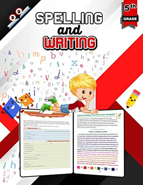 Spelling and Writing for Grade 5 Spell   Write Educational Workbook for 5th Grade Fifth Grade Spelling   Writing