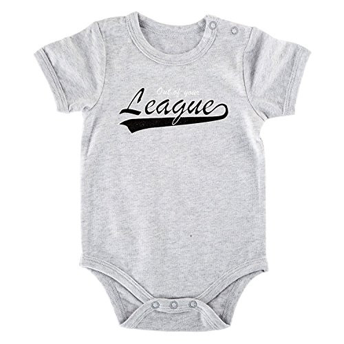 Stephan Baby Heather Gray Snapshirt-Style Diaper Cover Out of Your League 0-3 Months
