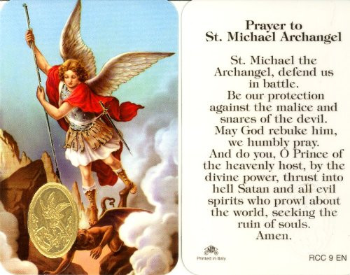 St. Michael the Archangel Prayer Card (RCC 9E)