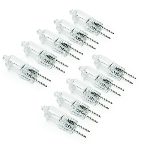 eTopLighting 10 Bulbs G4 Halogen Light Bulb 10 Watt Bi-Pin Halogen Light Bulb 12 Volt G4 Base 10 Watt JC Type Bulb eTopLighting 10 Bulbs G4 Halogen Light Bulb 10 Watt Bi-Pin Halogen Light Bulb 12 Volt G4 Base 10 Watt JC Type Bulb