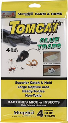 Motomco 198884 Tomcat Glue Traps for Mice & Insects, 4 Pack