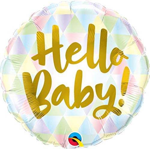Qualatex 18 Hello Baby Foil Balloon Multicolor