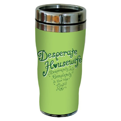 Tree-Free Greetings sg24229 Desperately in Love with God: Mark 12:30 Sip 'N Go Stainless Steel Lined Travel Tumbler, 16-Ounce