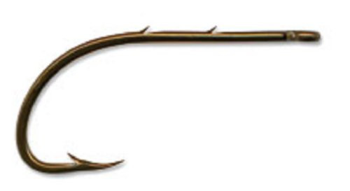 Mustad Classic Special Long Shank Beak Baitholder Hook with 2 Baitholder Barbs Forged and Reversed Point Pack of 10 Bronze Size 6