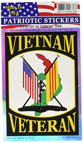 EagleEmblems DC0160 Sticker-VietnamVet_Flags 3x4
