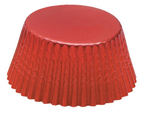 Fox Run 4926 Red Foil Bake Cups, Regular
