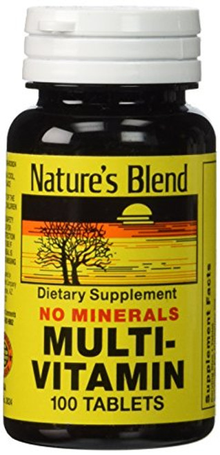 Natures Blend Multi-Vitamin No Minerals 100 Tabs