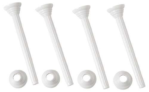 Wilton 303-4000 Bakers Best Disposable Pillars with Rings, 7-Inch, 4-Pack