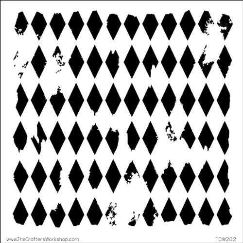 Crafters Workshop Crafters Workshop Template 6 by 6-Inch Harlequin 474763