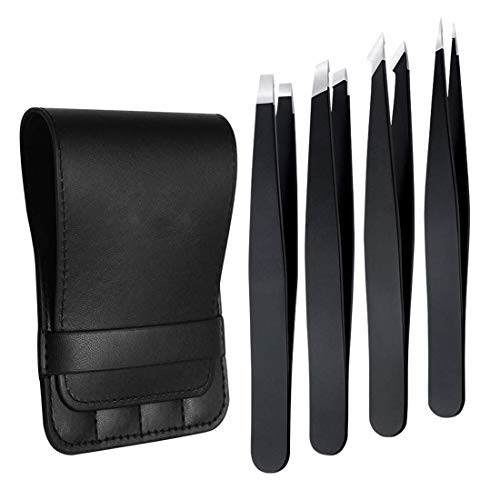 Eyebrow Tweezer Set Stainless Steel Tweezers for Eyebrows - Best Precision for Facial Hair Ingrown Hair Splinter Blackhead and Tick Remover Eyebrow Tweezer Set Stainless Steel Tweezers for Eyebrows - Best Precision for Facial Hair Ingrown Hair Splinter Blackhead and Tick Remover