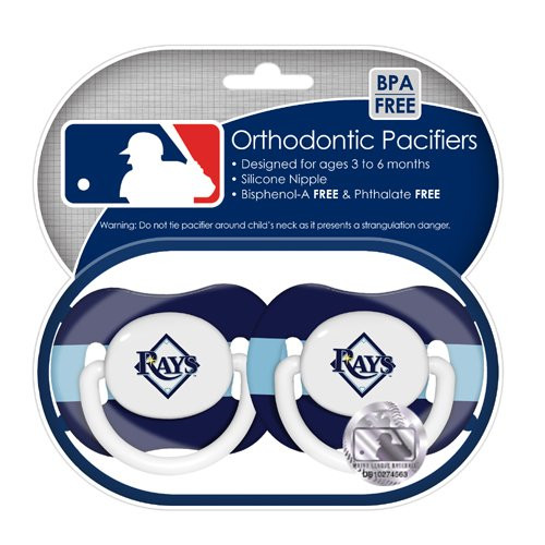MLB Tampa Bay Rays Pacifiers 2-Pack
