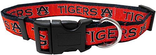 Pets First Collegiate Pet Accessories Dog Collar Auburn Tigers Medium