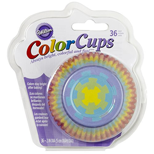 Wilton Standard Baking Cups, 36-Count, Rainbow Color
