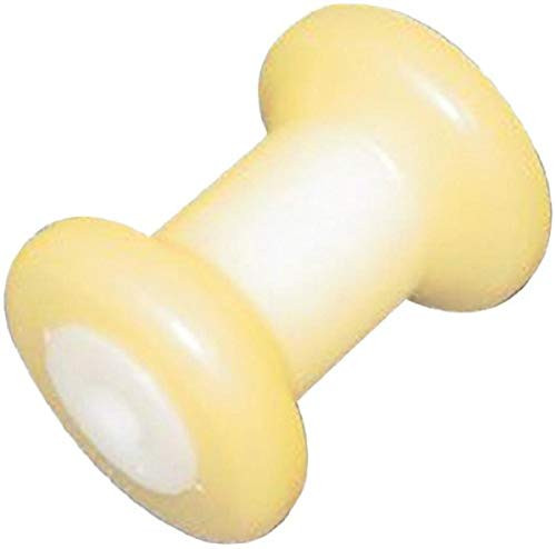 C_H_ Yates 410Y-5 Yellow Plastic Spool Roller - 4 in_ x 0_625 in_