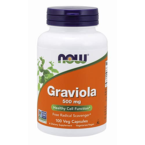 NOW Supplements Graviola Annona muricata 500 mg Healthy Cell Function* 100 Veg Capsules NOW Supplements Graviola Annona muricata 500 mg Healthy Cell Function* 100 Veg Capsules
