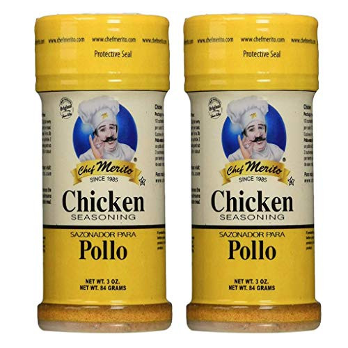 Chef Merito Chicken Seasoning 3 Ounce Pack of 2