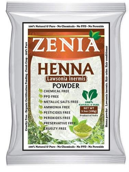 100 grams Zenia Pure Henna Powder For Hair Dye Hair Color