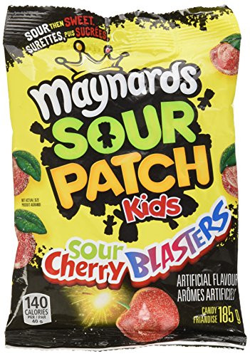 Maynards Sour Patch Kids Sour Cherry Blasters Candy 185 Grams Imported From Canada