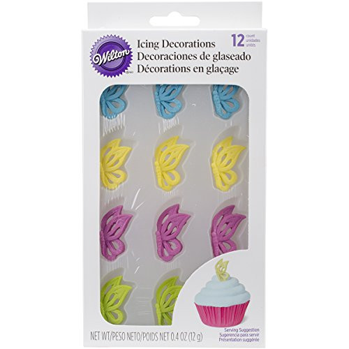 Wilton 710-1860 12 Count Butterfly Icing Decorations Wilton 710-1860 12 Count Butterfly Icing Decorations