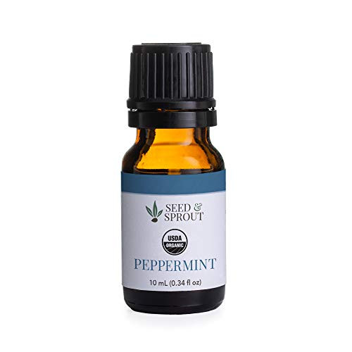Seed   Sprout 10 Ml Essential Oil USDA Organic Peppermint 0_33 Fl_ Oz