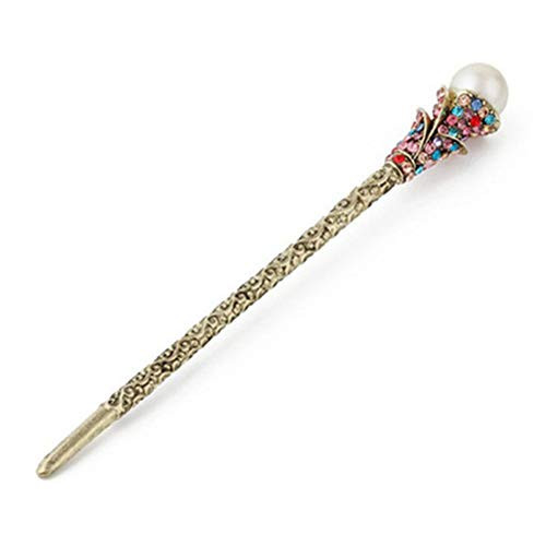 Beetoo Vintage Rhinestone Pearl Hair Stick Vintage Hair Chopsticks Hairpin Chignon Pin Colorful Beetoo Vintage Rhinestone Pearl Hair Stick Vintage Hair Chopsticks Hairpin Chignon Pin Colorful
