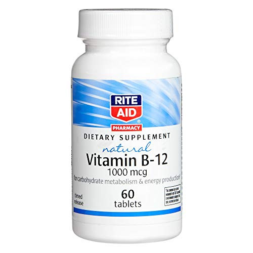 Rite Aid Pharmacy Natural Vitamin B-12 Tablets 1000mcg - 60 ct