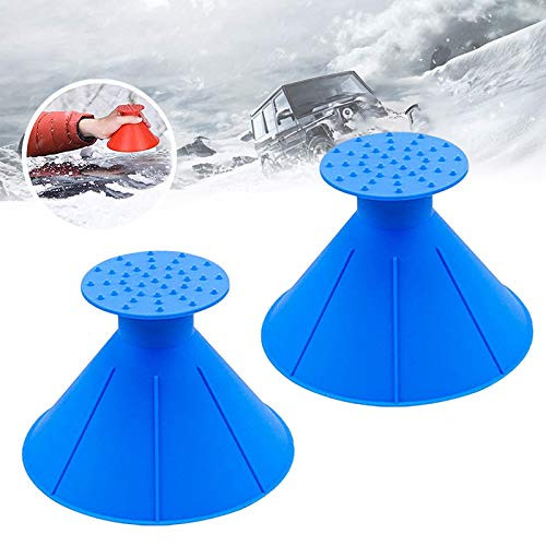 Round Windshield Ice Scraper Magic Cone-Shaped Car Windshield Ice Scraper Funnel Snow Removal Shovels Tool