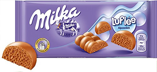 Milka Luflee Chocolate Bar Candy Original German Chocolate 100g3_52oz Milka Luflee Chocolate Bar Candy Original German Chocolate 100g3_52oz