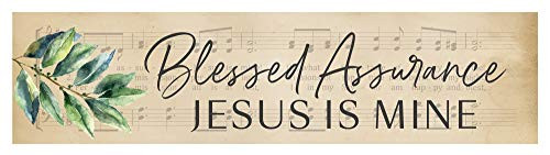 P_ Graham Dunn Blessed Assurance Vintage Praise 6 x 1_5 Pine Wood Mini Tabletop Sign Plaque