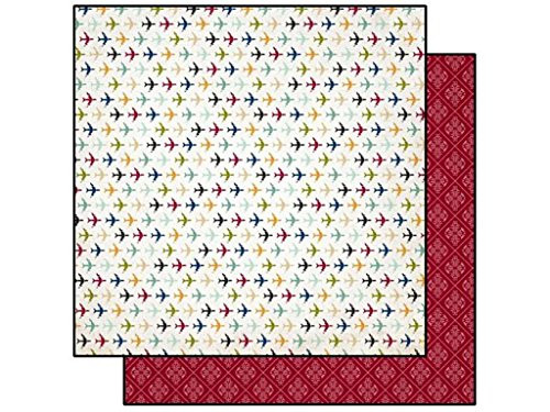 Echo Park Paper Company EPPGA63006 Getaway 12" x 12" Planes Scrapbooking Paper