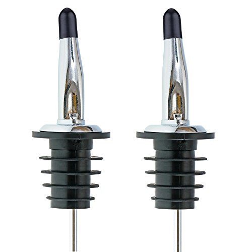 Oun Nana 2pcs olive oil spouts,Stainless Steel Classic Bottle Pour Tapered Spouts for Pours liquor,Tapered Spout for Oil, wine,vinegar and liquid