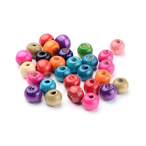 Craftdady 200Pcs Natural Round Wood Spacer Beads 8mm Mixed Colors Wooden Ball Loose Beads for Jewelry Making Hole 2mm Craftdady 200Pcs Natural Round Wood Spacer Beads 8mm Mixed Colors Wooden Ball Loose Beads for Jewelry Making Hole 2mm