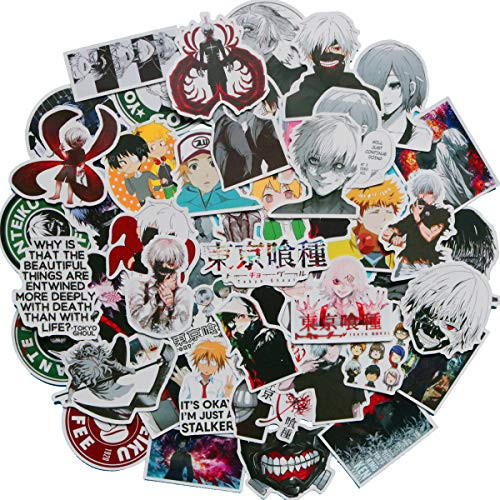 Tokyo Ghoul Sticker Pack of 50 Stickers - Waterproof Durable Stickers Classic Japanese Anime Stickers for Water Bottles Computers Laptops Tokyo Ghoul Tokyo Ghoul Sticker Pack of 50 Stickers - Waterproof Durable Stickers Classic Japanese Anime Stickers for Water Bottles Computers Laptops Tokyo Ghoul