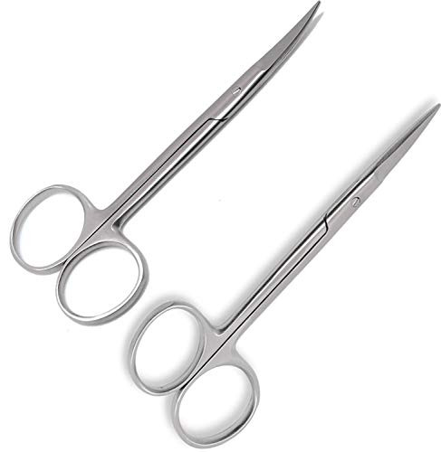 APICAL IRIS Scissor Stainless Steal Iris Scissors Straight   Curved StraightCurved 4_5