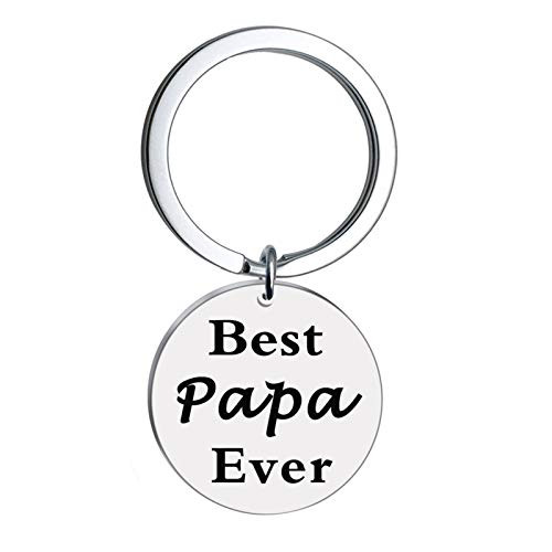 Christmas Birthday Gifts for Papa Grandpa Grandfather Best Papa Ever Keychain for Fathers Day Gifts from Granddaughter Grandson Christmas Birthday Gifts for Papa Grandpa Grandfather Best Papa Ever Keychain for Fathers Day Gifts from Granddaughter Grandson