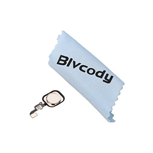 BlvcodyTM Home Button Flex Cable Assembly with Rubber Gasket Replacement for iPhone 6 & 6 Plus