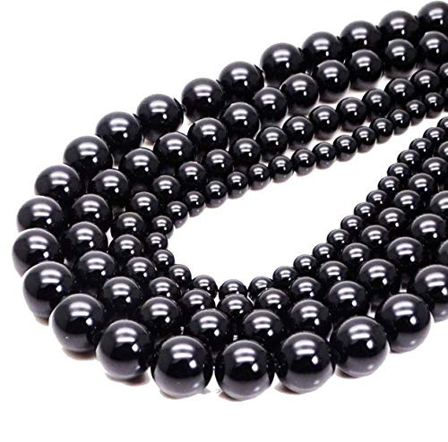 ABCgems Brazilian Blackest-Black Onyx Gorgeous Luster- Mohs Hardness 7 8mm Smooth Round Natural Semi-Precious Gemstone Healing Energy Beads ABCgems Brazilian Blackest-Black Onyx Gorgeous Luster- Mohs Hardness 7 8mm Smooth Round Natural Semi-Precious Gemstone Healing Energy Beads