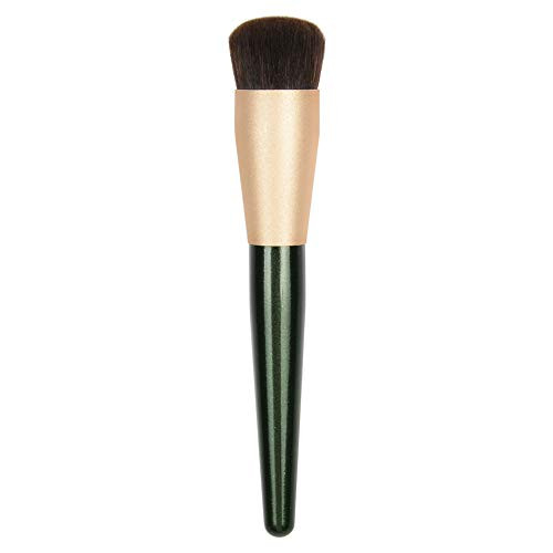 JessLab Foundation Brush Wooden Handle Pro Foundation Brush Smoothing Makeup Face Brush Buffing Foundation Brush for Liquid or Cream Foundation Synthetic Bristles 1 Piece