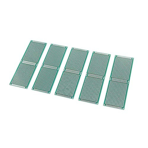 FarBoat 10Pcs PCB Boards Prototype Board Universal Double Sided Printed Circuit Board Kit for DIY Soldering Science Project12x4cm
