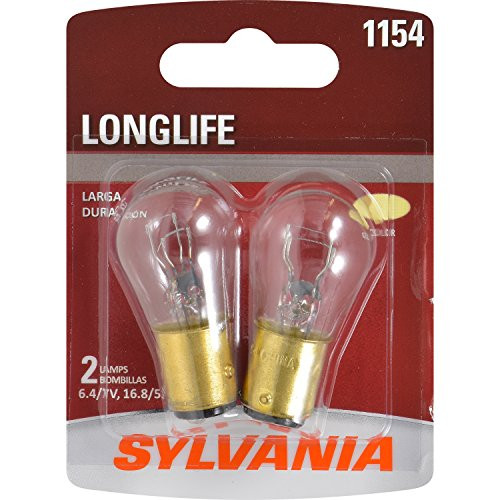 SYLVANIA 1154 Long Life Miniature Bulb, (Contains 2 Bulbs)