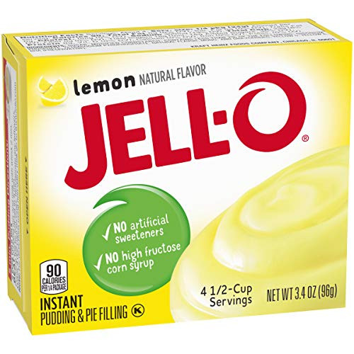JELL-O Jello Instant Pudding and Pie Filling Lemon 3_4 Ounce Pack of 2