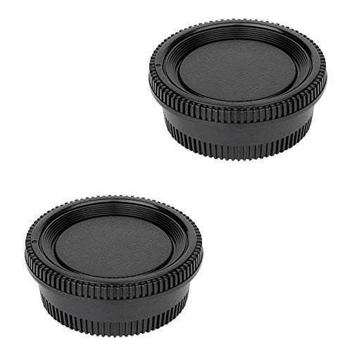 2 Pack Camera Body Cap Rear Lens Cap Compatible for Nikon D3500 D3400 D3300 D3200 D3100 D5100 D5200 D5300 D5500 D5600 D7000 D7100 D7200 D7500 D600 D610 D750 D800 D810 D850 D90 with F Mount Lens 2 Pack Camera Body Cap Rear Lens Cap Compatible for Nikon D3500 D3400 D3300 D3200 D3100 D5100 D5200 D5300 D5500 D5600 D7000 D7100 D7200 D7500 D600 D610 D750 D800 D810 D850 D90 with F Mount Lens