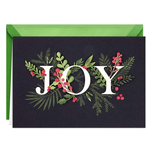 Hallmark Signature Christmas Card Holly Boughs 699XXH3311