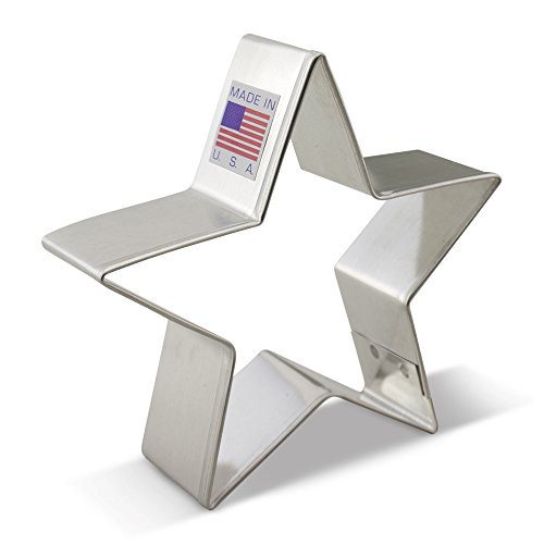 Ann Clark Star Cookie Cutter - 3.4 Inches - US Tin Plated Steel