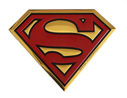 C&D Visionary DC Comics Superman Logo 12cm Gold Metal Sticker