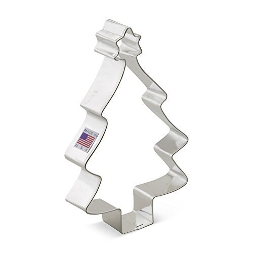 Ann Clark Tree Christmas Cookie Cutter - 6 Inches - Tin Plated Steel Ann Clark Tree Christmas Cookie Cutter - 6 Inches - Tin Plated Steel
