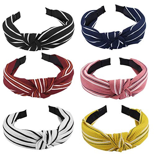 Ondder 6 Pack Knotted Headbands Bowknot Turban Headbands for Women Hard Headband Headwear Cute Flower Hair Band Floral Hairbands Hair Accessories for Women Ladies and Young Women Ondder 6 Pack Knotted Headbands Bowknot Turban Headbands for Women Hard Headband Headwear Cute Flower Hair Band Floral Hairbands Hair Accessories for Women Ladies and Young Women
