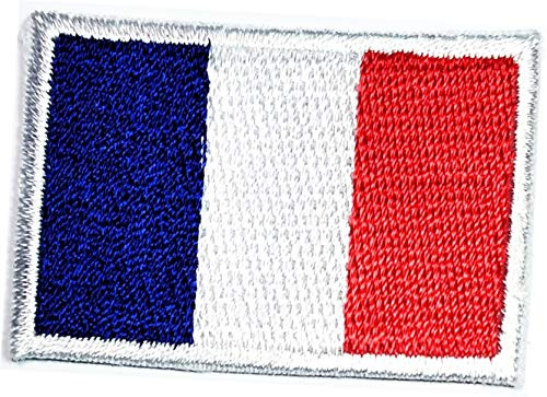 France Flag Iron On sew on Patch Size Mini 1_2X1_7 inches_ Flag France Country National Emblem Iron On Sew On Patch Military Uniform Emblem Logo Clothes Jacket Jeans Cap Backpacks 02